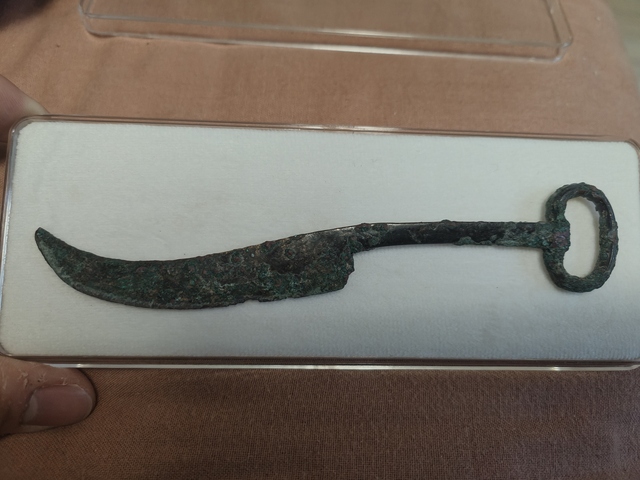 古玩銅器銅削刀真品鑒賞圖