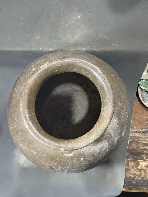 古玩陶瓷元代禹州茶葉末釉嘟嚕大罐拍賣，當前價格299元