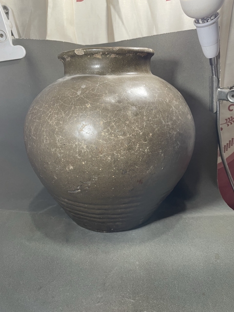 古玩陶瓷元代禹州茶葉末釉嘟嚕大罐拍賣，當前價格299元