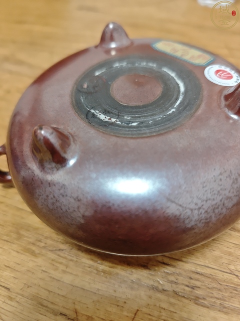 古玩陶瓷清雍正 古銅釉仿明宣德銅爐三足瓷爐真品鑒賞圖