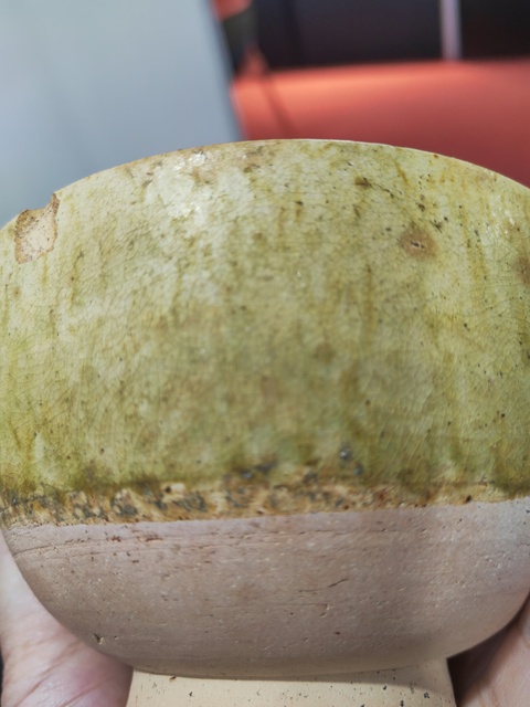 古玩陶瓷綠釉碗真品鑒賞圖