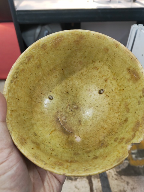 古玩陶瓷綠釉碗真品鑒賞圖