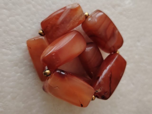 古玩玉器老天然紅瑪瑙手串拍賣，當前價格288元