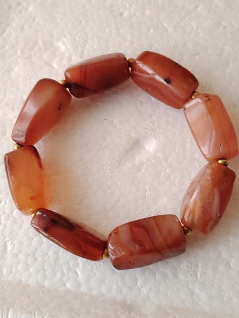 古玩玉器老天然紅瑪瑙手串拍賣，當前價格288元