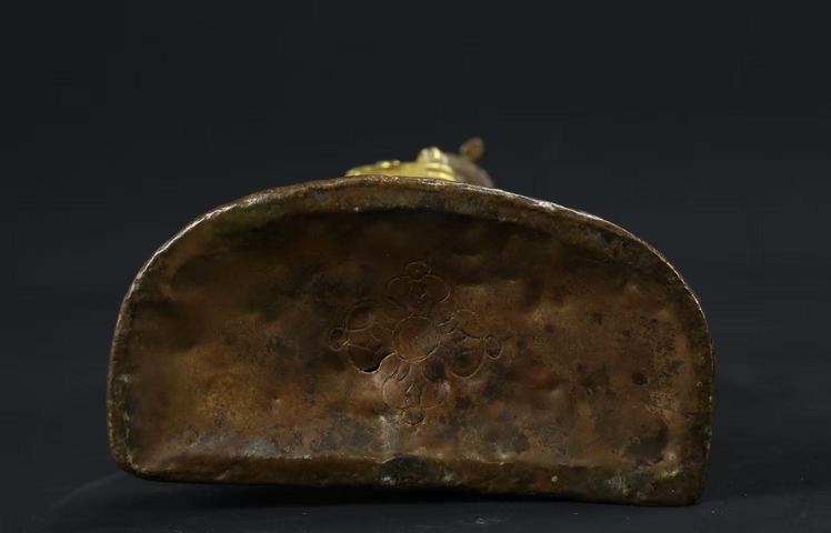 古玩銅器銅鎏金雙身像真品鑒賞圖