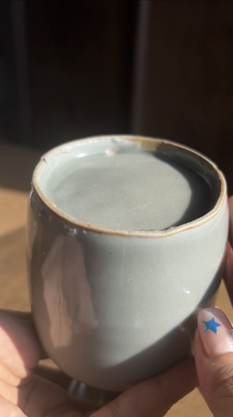 古玩陶瓷龍泉窯紙槌瓶真品鑒賞圖