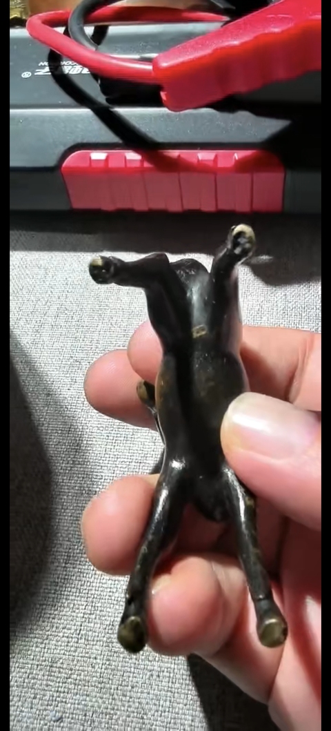 古玩銅器日本小馬真品鑒賞圖