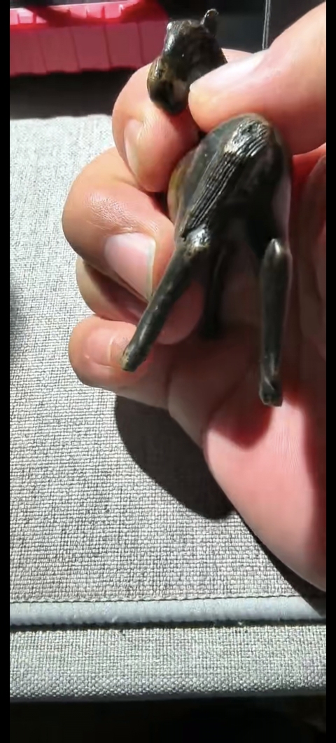 古玩銅器日本小馬真品鑒賞圖