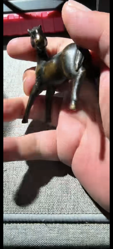 古玩銅器日本小馬真品鑒賞圖