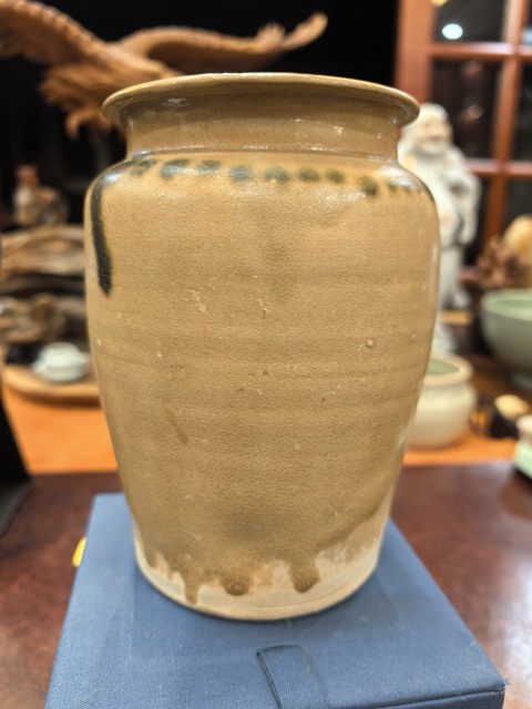 古玩陶瓷長沙窯釉下彩罐真品鑒賞圖