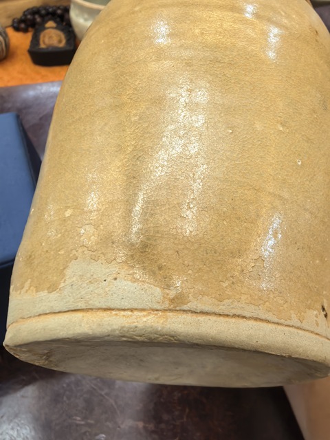 古玩陶瓷長沙窯釉下彩罐真品鑒賞圖