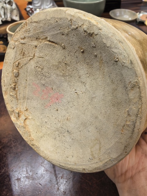 古玩陶瓷長沙窯釉下彩罐真品鑒賞圖