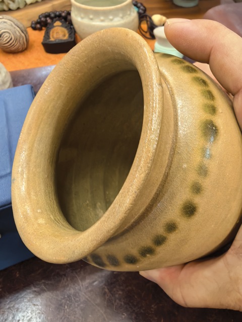 古玩陶瓷長沙窯釉下彩罐真品鑒賞圖