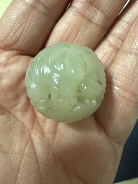 古玩玉器和田玉珠真品鑒賞圖