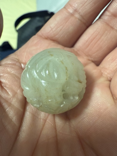 古玩玉器和田玉珠真品鑒賞圖