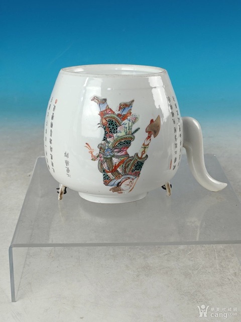 古玩陶瓷無雙譜提梁壺真品鑒賞圖