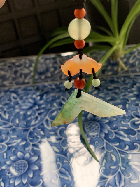 古玩玉器天然翡翠“罄佩”真品鑒賞圖