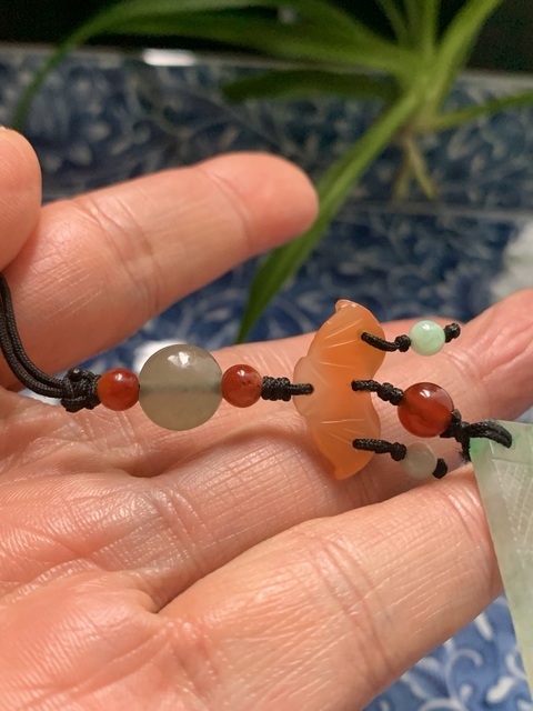 古玩玉器天然翡翠“罄佩”真品鑒賞圖