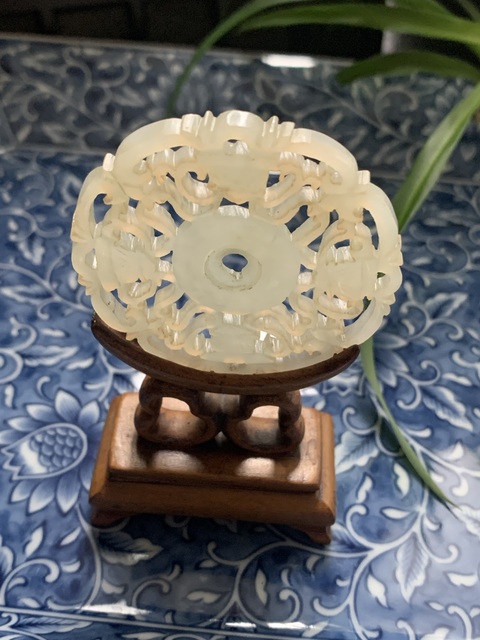 古玩玉器和田玉雕“龍紋佩”真品鑒賞圖