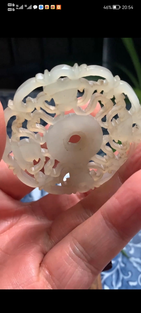 古玩玉器和田玉雕“龍紋佩”真品鑒賞圖