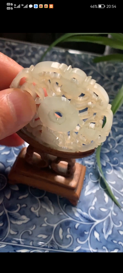 古玩玉器和田玉雕“龍紋佩”真品鑒賞圖