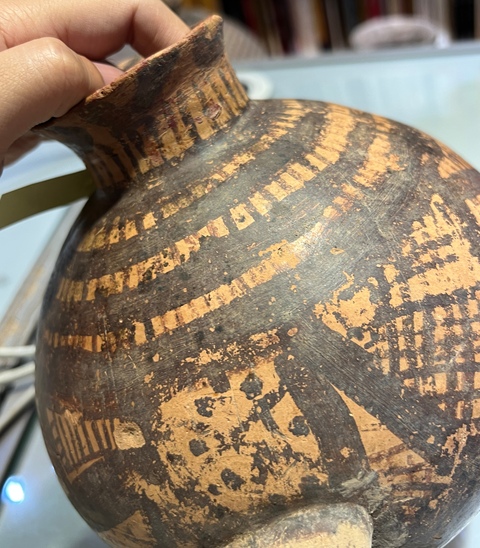 古玩陶瓷文化期彩繪陶罐真品鑒賞圖