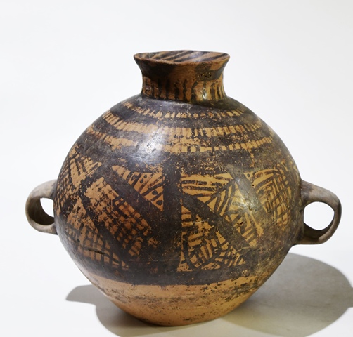 古玩陶瓷文化期彩繪陶罐真品鑒賞圖