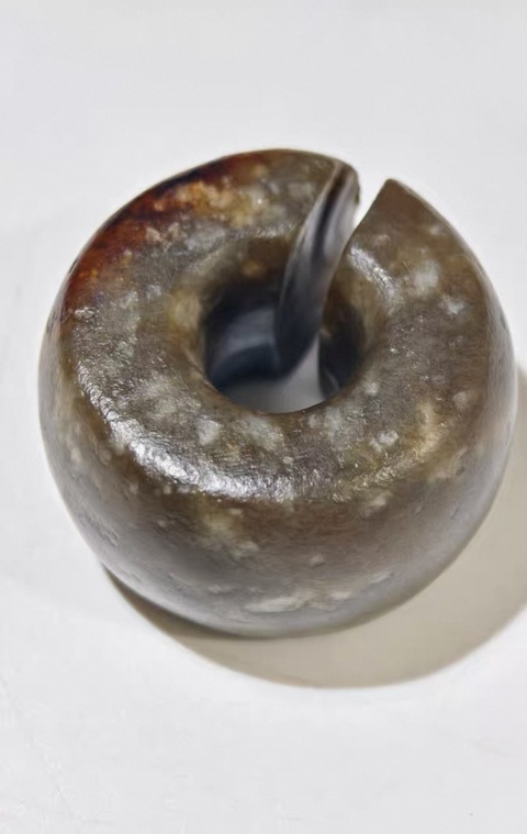 古玩玉器玉玦真品鑒賞圖