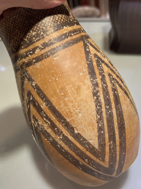 古玩陶瓷文化期彩繪陶杯真品鑒賞圖