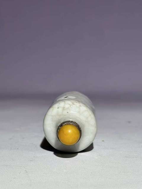 古玩陶瓷青花山水人物鼻煙壺真品鑒賞圖