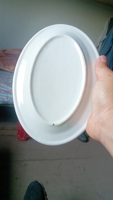 古玩陶瓷白釉盤真品鑒賞圖