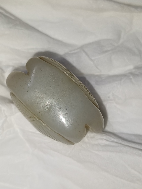 古玩玉器和田玉鵝真品鑒賞圖