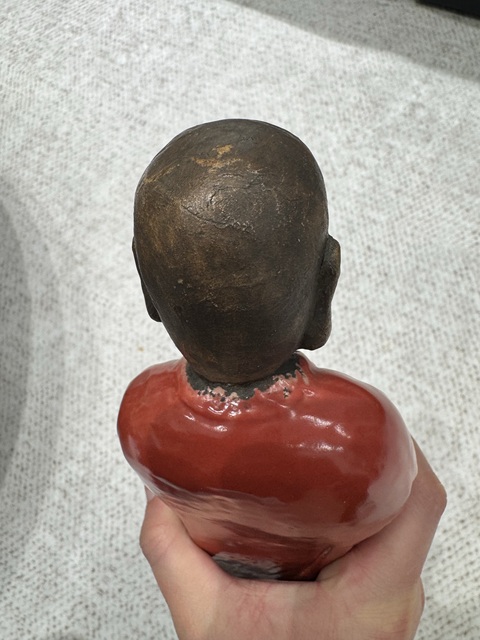 古玩陶瓷石灣窯羅漢造像真品鑒賞圖