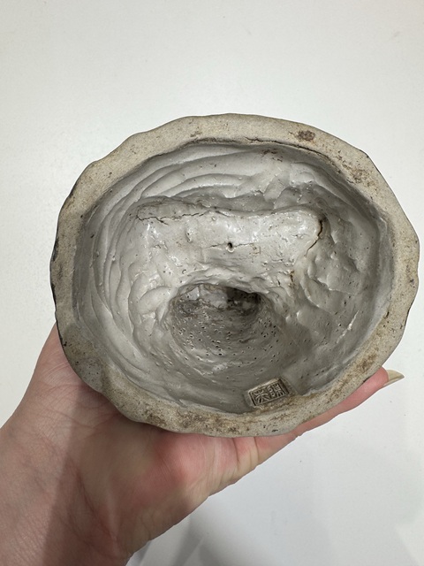 古玩陶瓷石灣窯青釉羅漢造像真品鑒賞圖