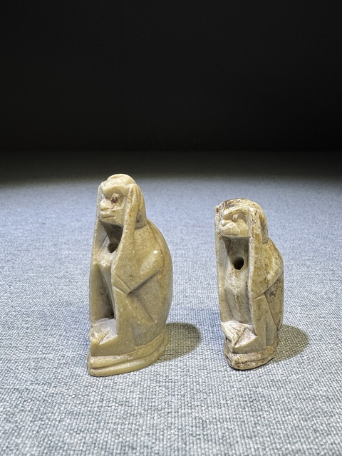 古玩陶瓷壽山石猴子造型印章真品鑒賞圖