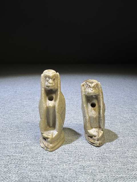 古玩陶瓷壽山石猴子造型印章真品鑒賞圖