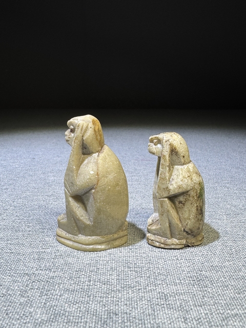 古玩陶瓷壽山石猴子造型印章真品鑒賞圖