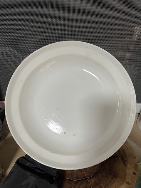 古玩陶瓷民國花卉紋粉彩大蓋盤拍賣，當前價格1288元