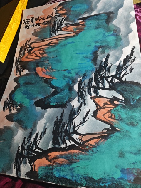 古玩字畫前山景氣佳真品鑒賞圖