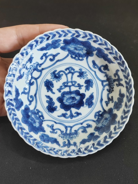 古玩陶瓷康熙青花盤·精品拍賣，當前價格1650元