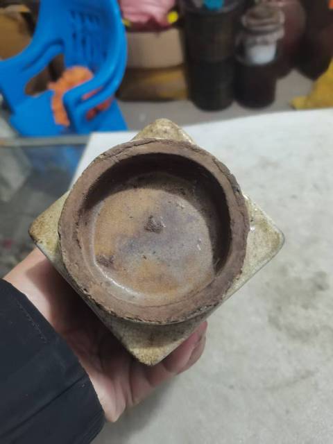 古玩陶瓷哥釉琮式瓶真品鑒賞圖