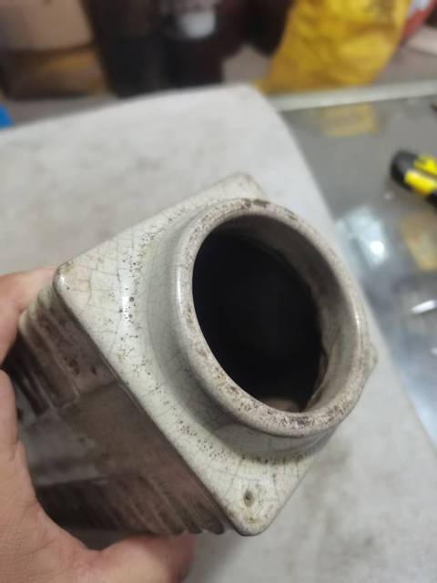 古玩陶瓷哥釉琮式瓶真品鑒賞圖