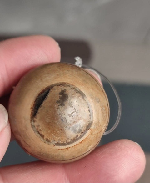 古玩玉器瑪瑙板珠真品鑒賞圖