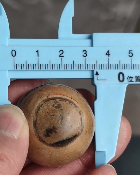 古玩玉器瑪瑙板珠真品鑒賞圖