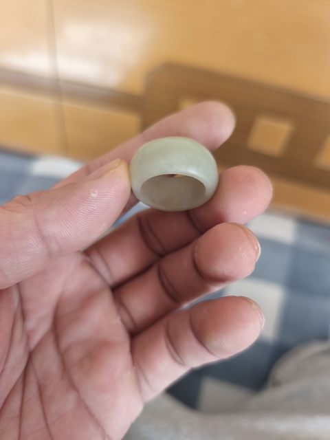 古玩玉器和田玉雕“指圈”真品鑒賞圖