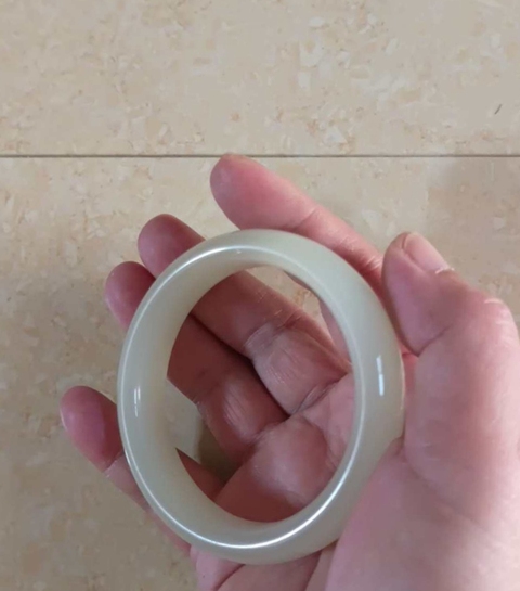 古玩玉器和田玉雕“素紋手鐲”真品鑒賞圖