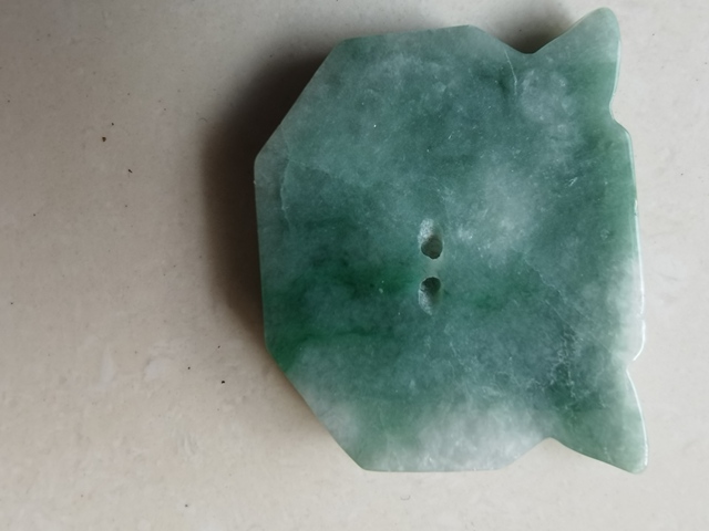 古玩玉器翡翠虎面真品鑒賞圖