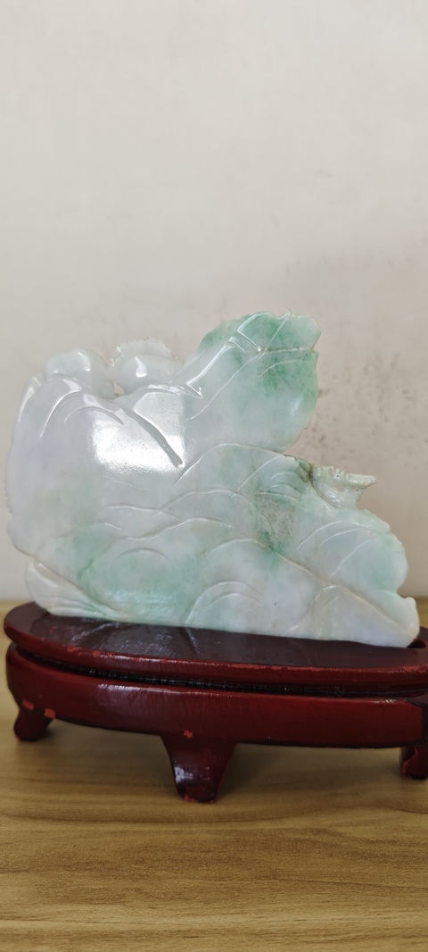 古玩玉器翡翠山子真品鑒賞圖