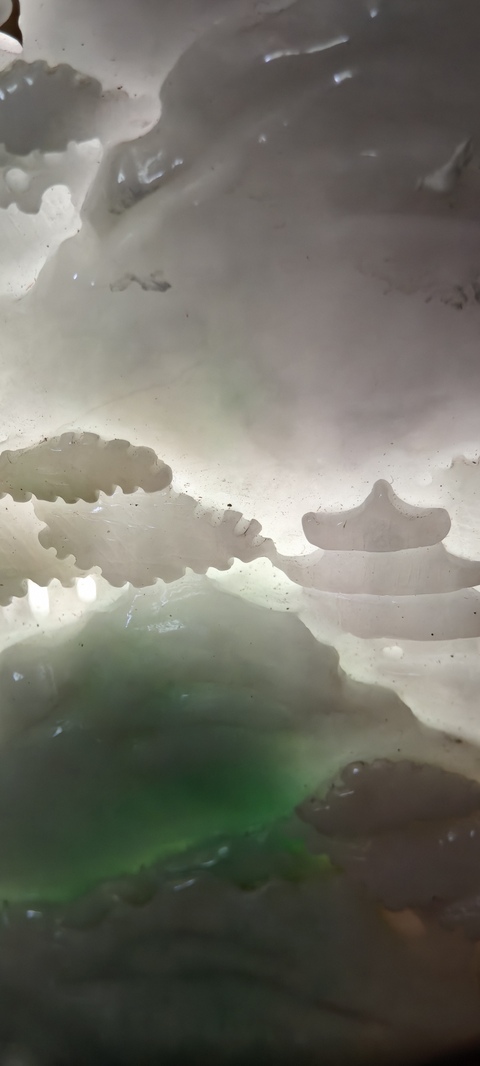 古玩玉器翡翠山子真品鑒賞圖