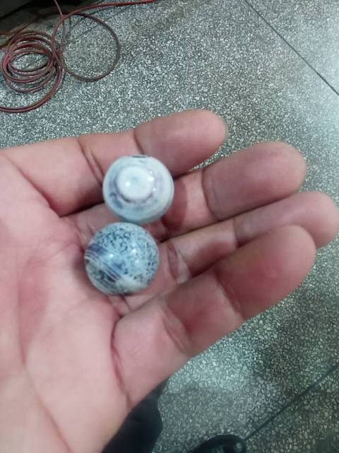 古玩玉器仿古瑪瑙珠真品鑒賞圖